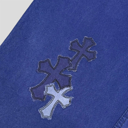 Chrome Hearts French Work Pants in Blue
