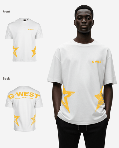 G West Mens Arch Logo Oversized Tee